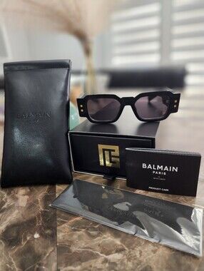BALMAIN Authentic Oliver III Acetate Black Sunglasses UNISEX